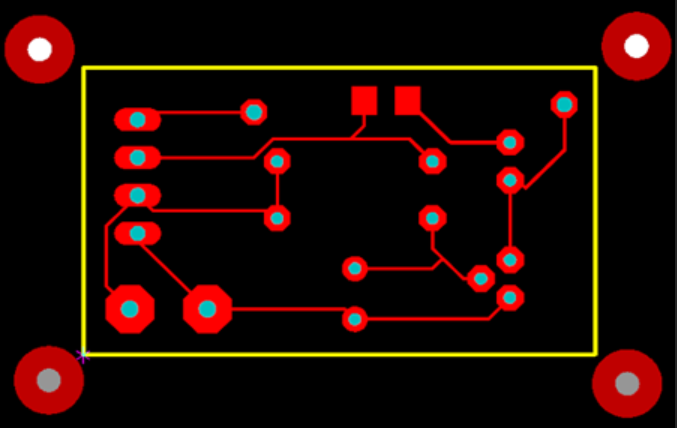 Conception de la face arrière du PCB avec marques fiduciares